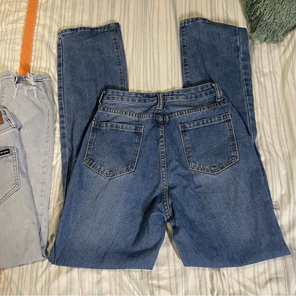 GUC Lot of 2 Distressed JEANS size XS SHEIN & CALVIN KLEIN - Picture 3 of 8